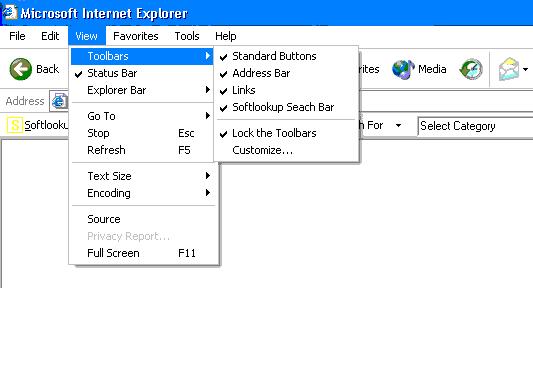Softlookup Search Toolbar Installation on Windows XP