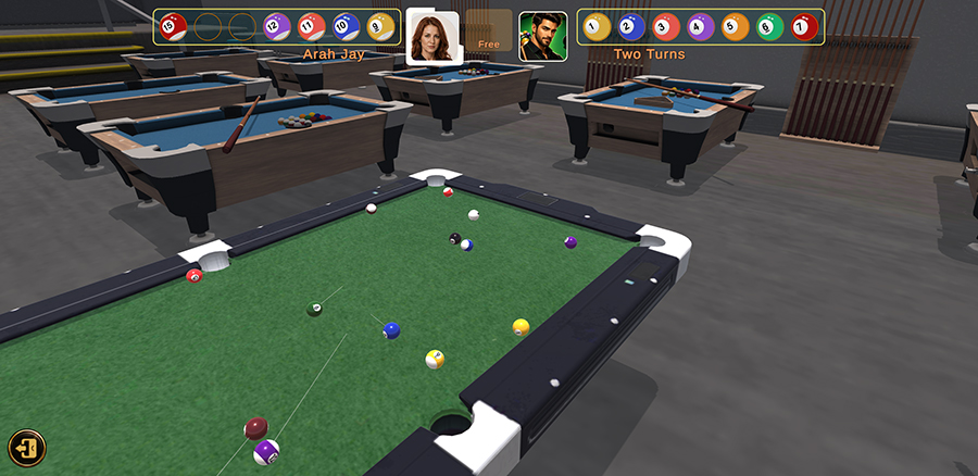 CueMaster tournament bracket showing quarterfinal, semifinal, and final rounds in offline 8 ball pool tournament mode