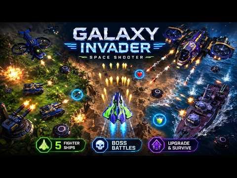 Galaxy Invader – Free Space Shooter 5 Fighters, 3 Zones — mobile game thumbnail