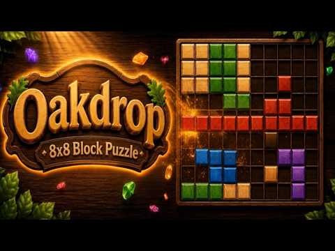 Oakdrop: Wood Block Puzzle — The 8×8 Game That Hooks You — mobile game thumbnail