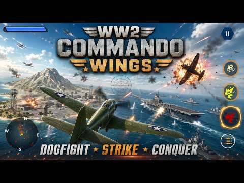 WW2 Commando Wings – Free Mobile WW2 Air Combat Game 100 Missions — mobile game thumbnail