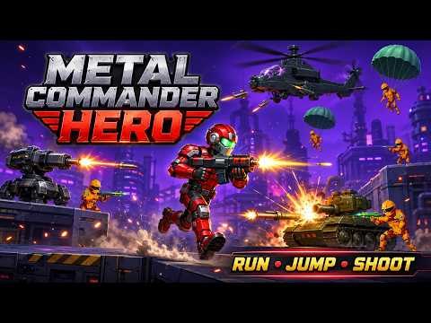 Metal Commander Hero – Free Run-and-Gun Platformer 100+ Levels — mobile game thumbnail
