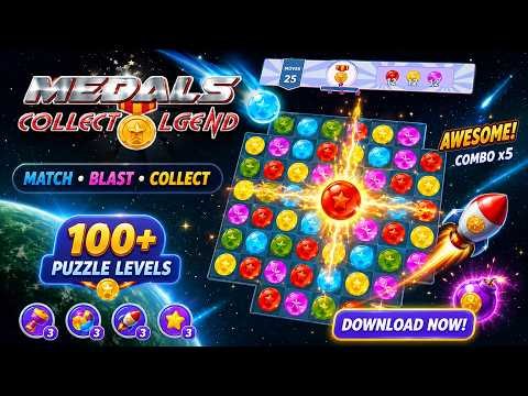 Medals Collect Legend – Free Match-3 Puzzle Game Match & Blast — mobile game thumbnail