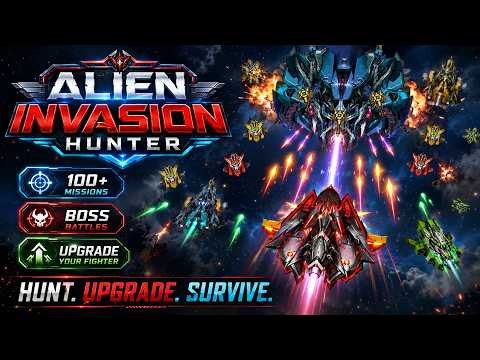 Free space shooter — hunt alien invaders across 100+ arcade missions. — mobile game thumbnail