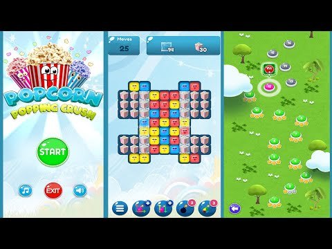 Popcorn Popping Crush for Android and iOS — mobile game thumbnail