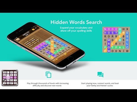 Hidden Words Search Game for Android and iOS — mobile game thumbnail