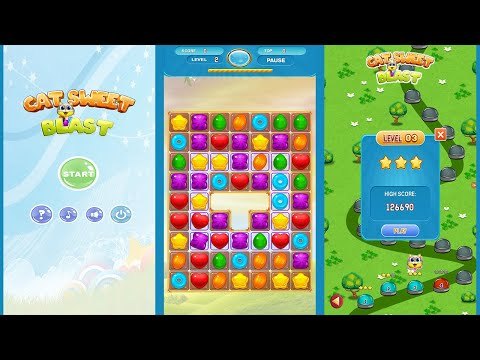 Cat Sweet Blast for Android and iOS — mobile game thumbnail