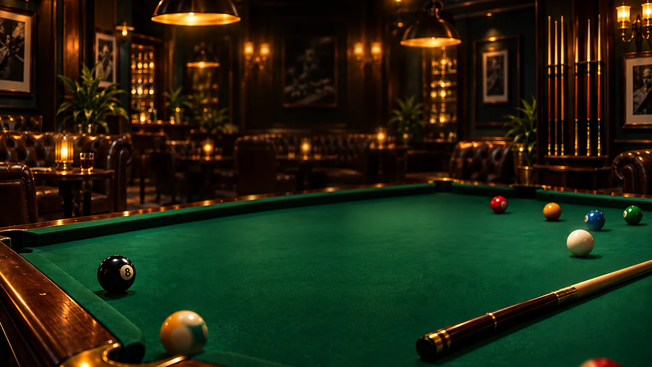 Pool Hall Legends luxury 3D billiards room environment