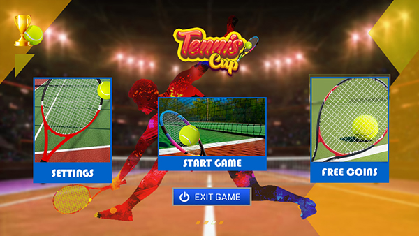 Tennis Cup Mobile Championship gameplay - serving