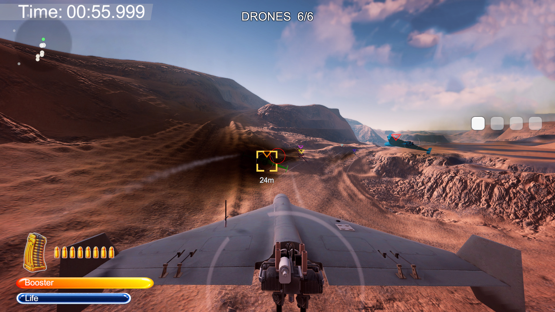 No Fly Zone campaign map showing mission nodes and earned stars